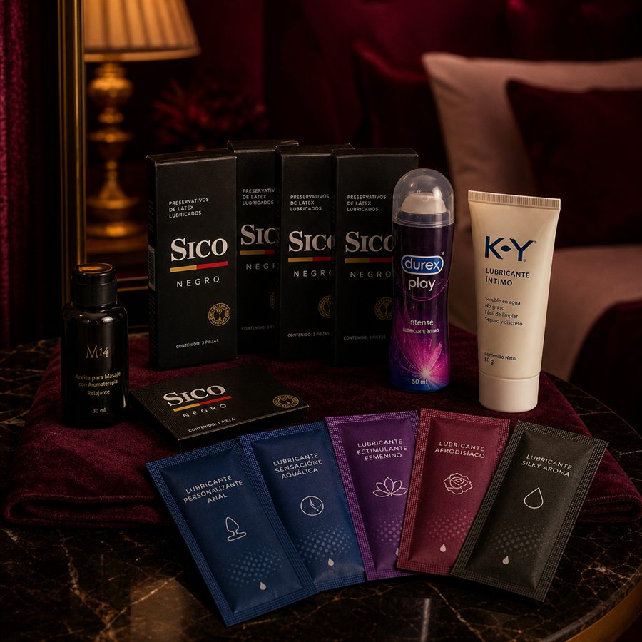 Preservativos Sico y lubricantes Durex Play y K-Y disponibles para solicitar